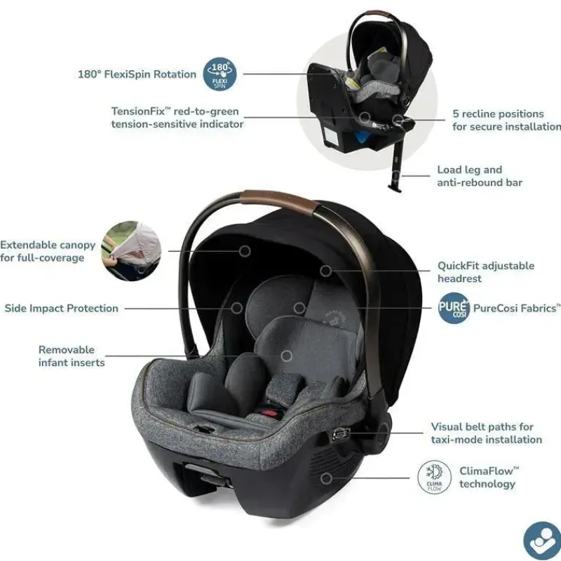maxicosi__assento_infanti_SKUXWI8ihBT_1.webp Maxi-Cosi - Assento infantil giratório Peri 180, Onyx Wonder Online