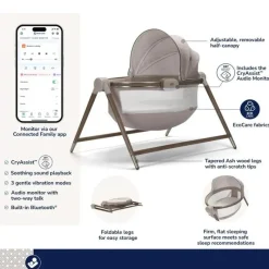 Maxi-Cosi - Berço Sibia Coleção Kindred, Onyx Heritage Clearance