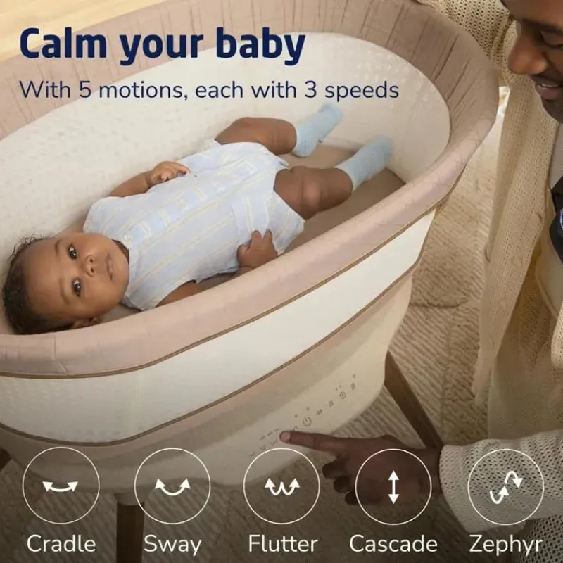 maxicosi__starling_smart__SKUzhXSfJ0N_6.webp Maxi-Cosi - Starling Smart Bassinet Coleção Kindred, Onyx Heritage New