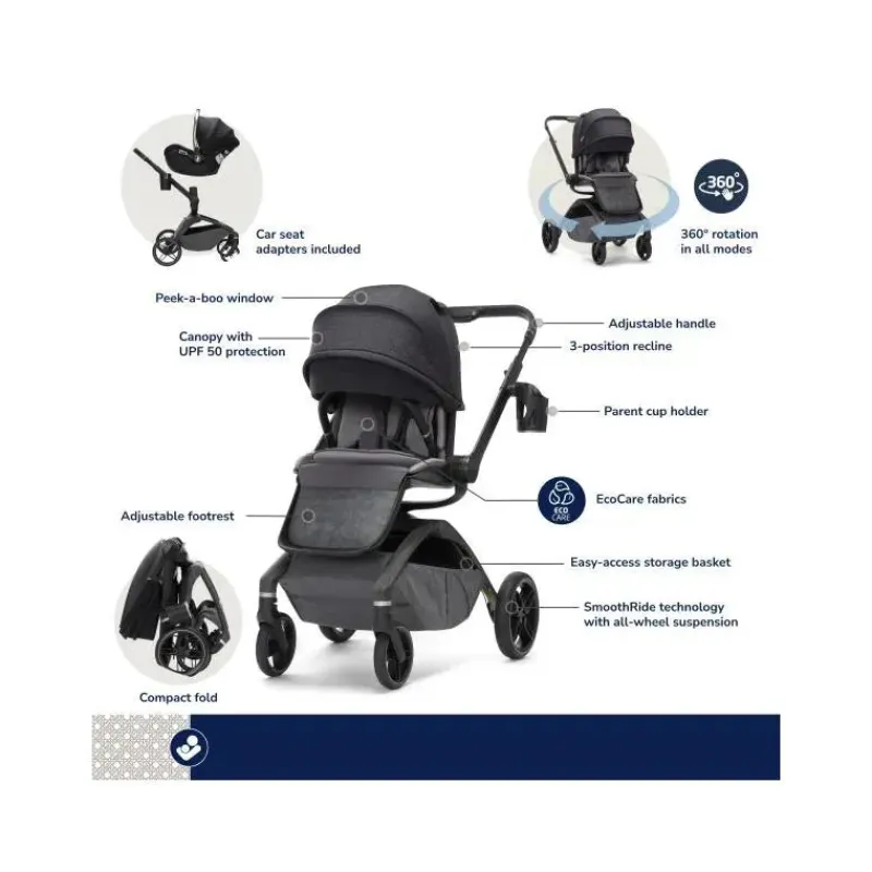 maxicosi__tana__rotating__SKUlI3KVtWd_1.webp Maxi-Cosi - Tana 360 Rotating Modular Stroller Kindred Collection, Onyx Heritage Online