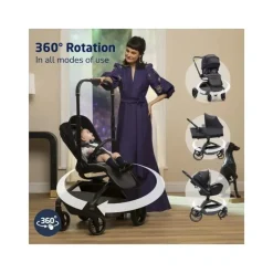 Maxi-Cosi - Tana 360 Rotating Modular Stroller Kindred Collection, Onyx Heritage Online