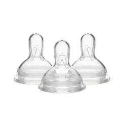 Medela - bicos para garrafa de fluxo lento 3Pk com base larga New