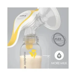 Medela - Bomba tira leite manual com Flex Shields Harmony de mão única Clearance