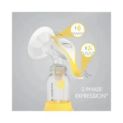 Medela - Bomba tira leite manual com Flex Shields Harmony de mão única Clearance