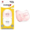 Medela - chupeta de bebê 2Pk, rosa/transparente Best