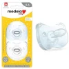Medela - chupeta de bebê 2Pk, azul/transparente Hot