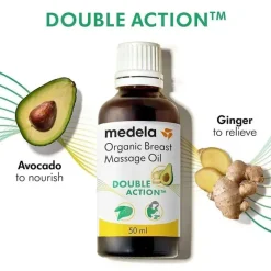 Medela - óleo orgânico de massagem mamária para mães que amamentam Outlet