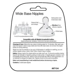 Medela - 3Pk Mamilos de Fluxo Médio com Base Larga Sale