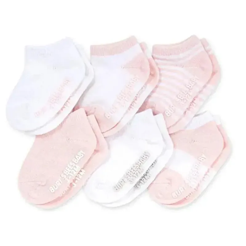 meias_de_beb_de_algodo_or_SKUFLdMv5U8_0.webp Burt's Bees Baby Meias de bebê de algodão orgânico Burts Bees com várias flores, 6 unidades Sale