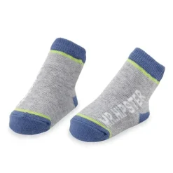 Mud Pie Meias de bebê cinza Mr. Hipster, 0-12M New