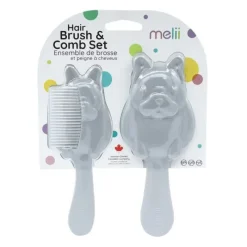 Melii - 2 Piece Hair Brush And Comb Set, Bulldog Sale
