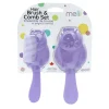Melii - 2 Piece Hair Brush And Comb Set, Cat Clearance