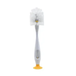 Melii - Escova para mamadeiras e limpador de mamilos com cerdas, pato Fashion