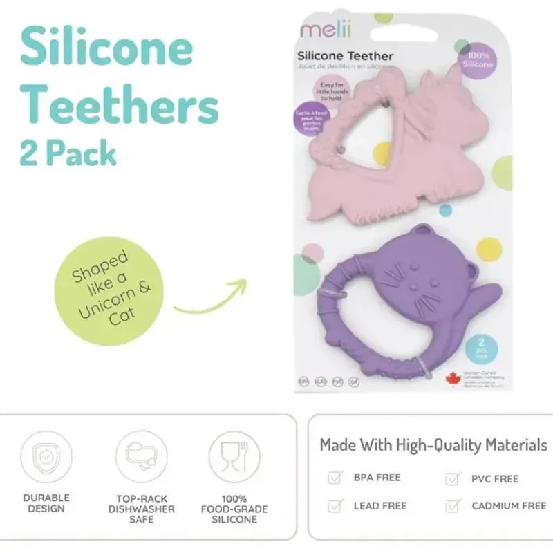 melii__mordedores_para_be_SKUGQ4GteKZ_1.webp Melii - Mordedores para bebês, 100% silicone de qualidade alimentar, múltiplas texturas, sem BPA, unicórnio e gato Best