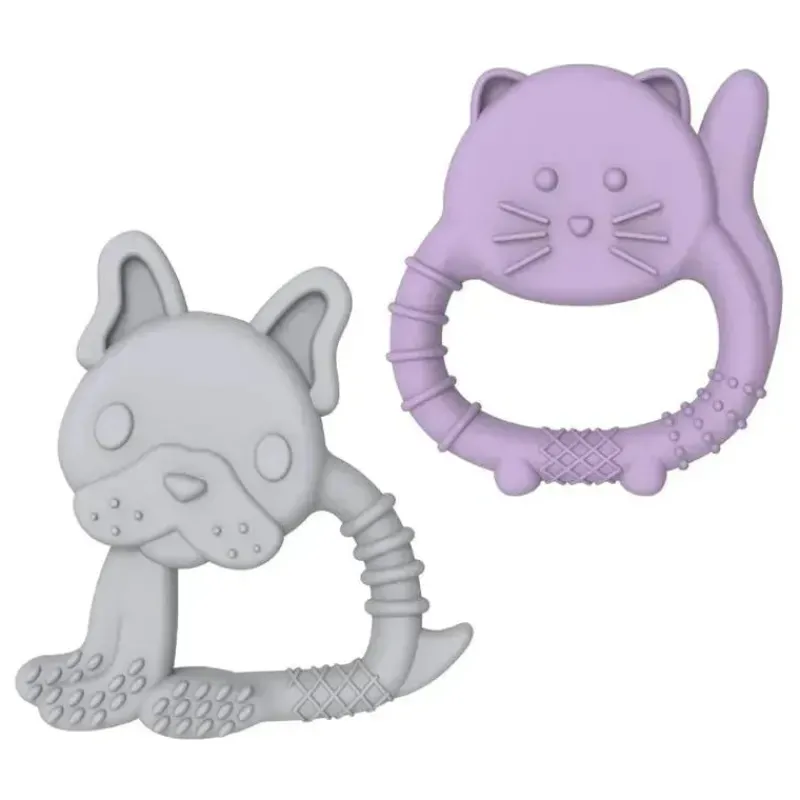melii__mordedores_para_be_SKUcRY0RQfI_0.webp Melii - mordedores para bebês, 100% silicone de qualidade alimentar, múltiplas texturas, sem BPA, Bulldog e Cat Online