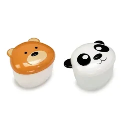 Melii - 2Pk Bear & Panda Snack Container Fashion