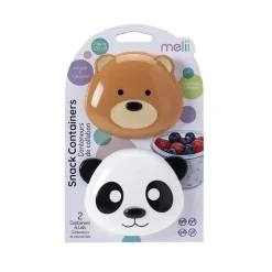 Melii - 2Pk Bear & Panda Snack Container Fashion