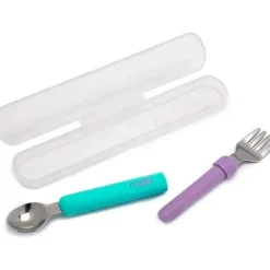 Melii - 2Pk Blue & Purple Spork On The Go Outlet