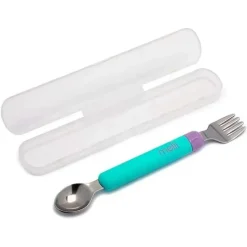 Melii - 2Pk Blue &amp; Purple Spork On The Go Outlet