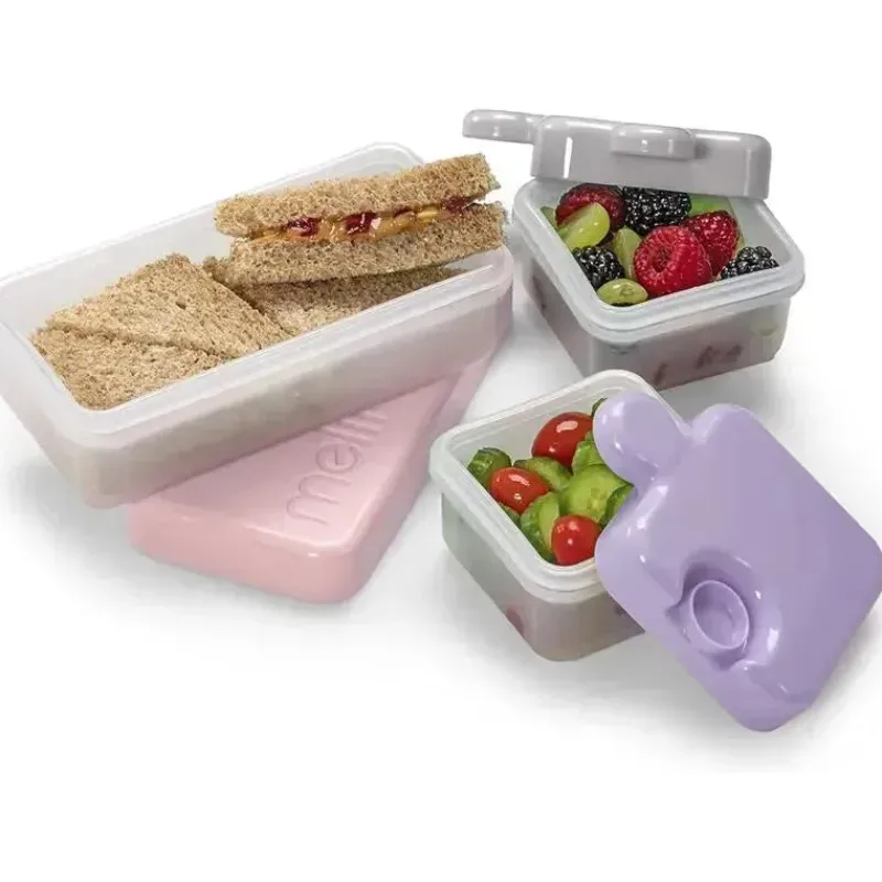 melii__recipiente_de_arma_SKUJHdmNfAu_3.webp Melii - Recipiente de armazenamento de alimentos Puzzle Bento Box, 3 compartimentos, rosa, roxo e cinza Best