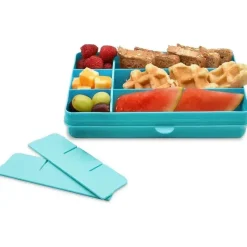 Melii - recipiente para lanches dividido com 12 compartimentos, azul Clearance