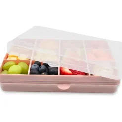Melii - recipiente para lanches dividido com 12 compartimentos, rosa Discount