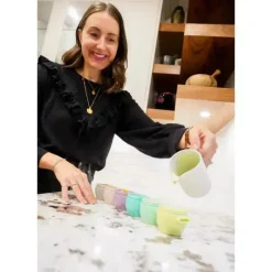 Melii - Recipientes de armazenamento de comida para bebê 4Pk Snap &amp; Go com tampas, neutros, 4 onças Online