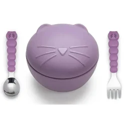 Melii - tigela de silicone para gatos com tampa e utensílios Sale