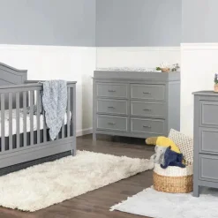 DaVinci Million Dollar Baby - Baby Charlie cômoda dupla com 6 gavetas, cinza Best