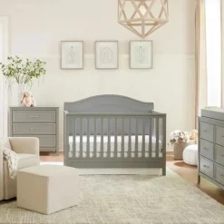 DaVinci Million Dollar Baby - Baby Charlie cômoda dupla com 6 gavetas, cinza Best