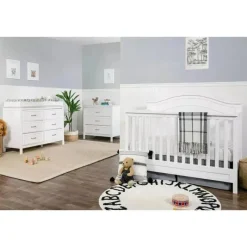 DaVinci Million Dollar Baby - Baby Charlie cômoda dupla com 6 gavetas em branco New