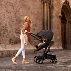 Mima - Xari Max Stroller Chassis Preto/Caixa de Assento Preta/Pacote Inicial Stone-White Discount
