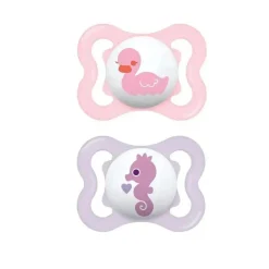 Mam Mini chupetas de ar para meninas , 0-6M Clearance