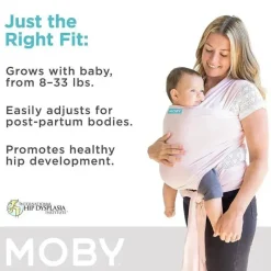 Moby - Porta-bebês envoltório de quartzo rosa Online