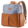 JJ Cole Mochila Tomy - Popperton Bolsa de Fraldas Cognac Strip Best