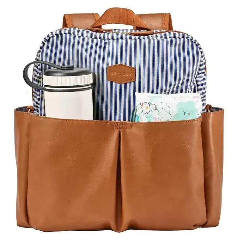 mochila_tomy__jj_cole_pop_SKUlM8nogfz_1.webp JJ Cole Mochila Tomy - Popperton Bolsa de Fraldas Cognac Strip Best