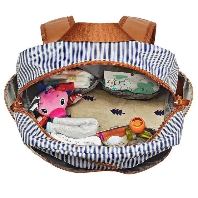 mochila_tomy__jj_cole_pop_SKUlM8nogfz_2.webp JJ Cole Mochila Tomy - Popperton Bolsa de Fraldas Cognac Strip Best