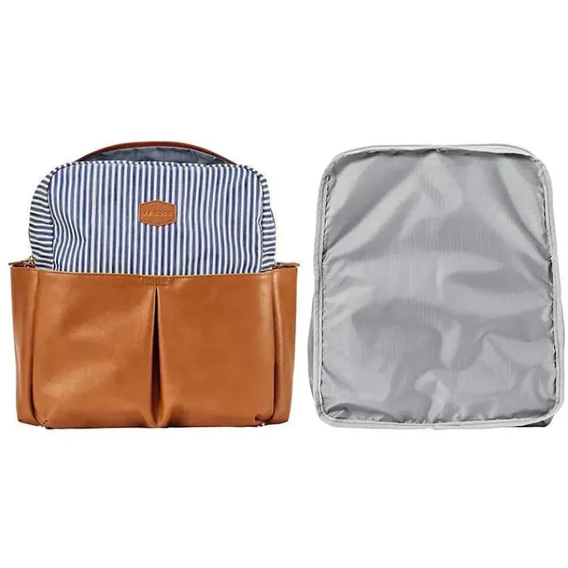 mochila_tomy__jj_cole_pop_SKUlM8nogfz_3.webp JJ Cole Mochila Tomy - Popperton Bolsa de Fraldas Cognac Strip Best