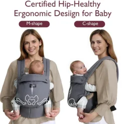 Momcozy - Baby Carrier Newborn To Toddler, Grey Clearance