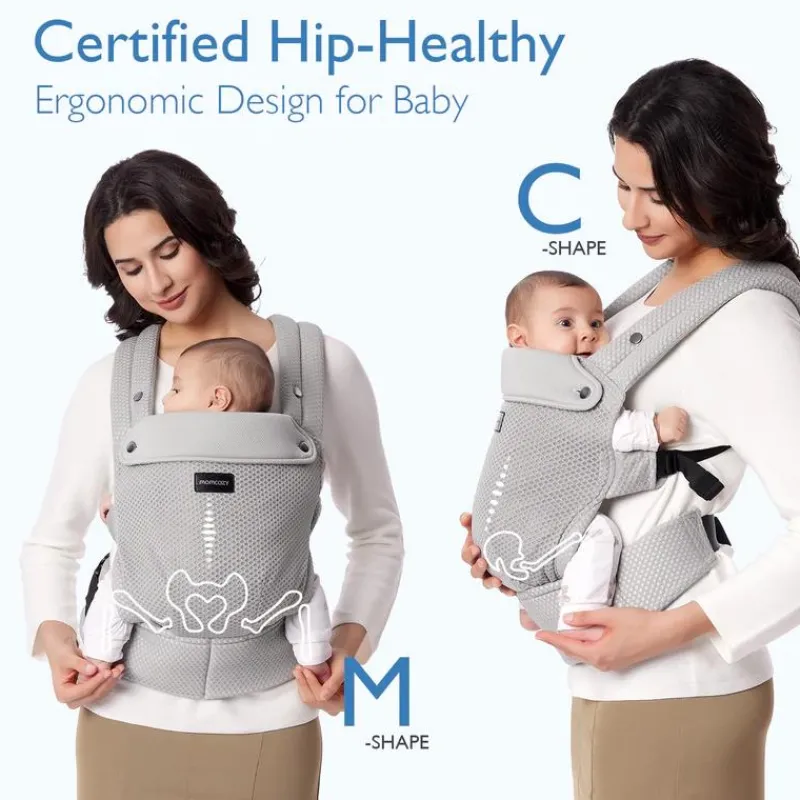momcozy__baby_carrier_new_SKUu6vbJJ8C_2.webp Momcozy - Baby Carrier Newborn To Toddler, Mesh Grey Discount