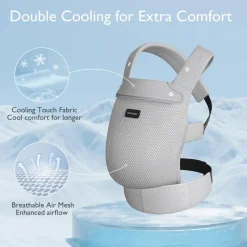 Momcozy - Baby Carrier Newborn To Toddler, Mesh Grey Discount