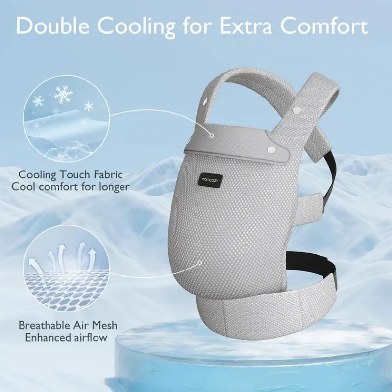 momcozy__baby_carrier_new_SKUu6vbJJ8C_3.webp Momcozy - Baby Carrier Newborn To Toddler, Mesh Grey Discount