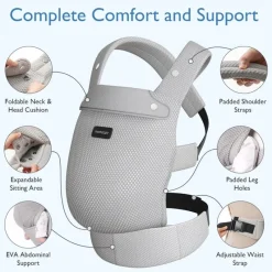 Momcozy - Baby Carrier Newborn To Toddler, Mesh Grey Discount