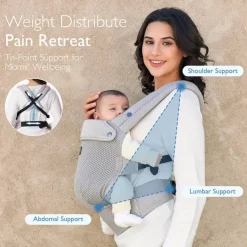 Momcozy - Baby Carrier Newborn To Toddler, Mesh Grey Discount