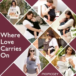 Momcozy - Baby Carrier Newborn To Toddler, Mesh Grey Discount