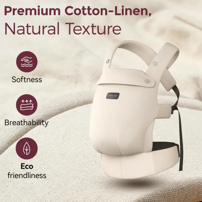 momcozy__baby_carrier_wit_SKUL2WqxSgR_1.webp Momcozy - Baby Carrier With Natural Cotton Linen, Light Amber New