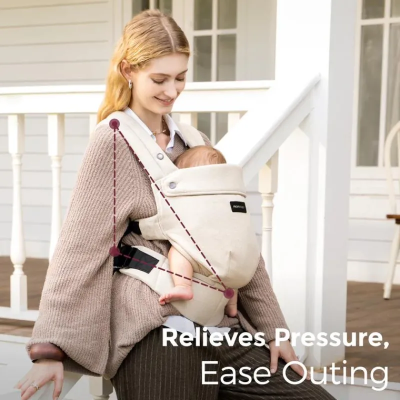 momcozy__baby_carrier_wit_SKUL2WqxSgR_2.webp Momcozy - Baby Carrier With Natural Cotton Linen, Light Amber New