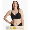 Momcozy - Seamless Floral Push Up Nursing Bra-Black Outlet