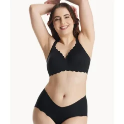 Momcozy - Seamless Floral Push Up Nursing Bra-Black Outlet