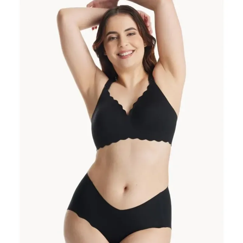momcozy__seamless_floral__SKU5CPkSgNk_3.webp Momcozy - Seamless Floral Push Up Nursing Bra-Black Outlet